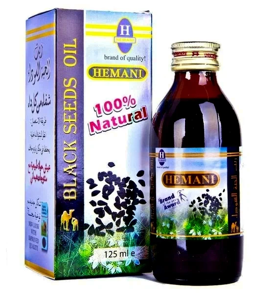 Масло черного тмина "Hemani", 125мл, Пакистан фото
Масло черного тмина "Hemani", 125мл, Пакистан