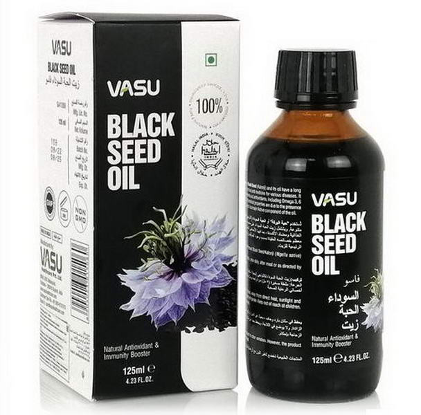Масло черного тмина холодного отжима 100% "VASU", 125мл, Индия фото Масло черного тмина холодного отжима 100% "VASU", 125мл, Индия