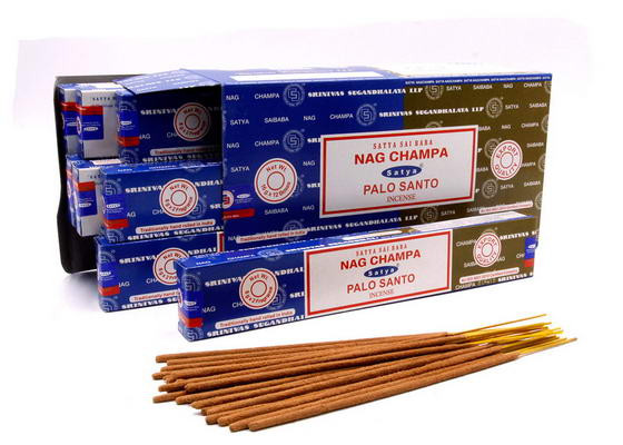 Благовония "Satya" Combo NagChampa - Palo Santo Комбо Нагчампа - Пало Санто