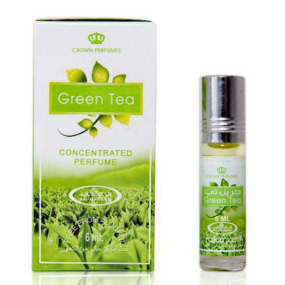 Арабское парфюмерное масло Green Tea Зеленый Чай "Al Rehab", 6мл фото Арабское парфюмерное масло Green Tea Зеленый Чай "Al Rehab", 6мл