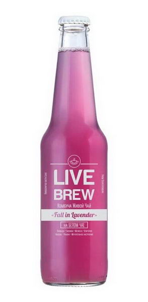 Комбуча Fall in Lavender "Live Brew", 350мл стекло (Ежевика, Лаванда, Мелисса, Клитория (Синий чай), Белый чай) фото Комбуча Fall in Lavender "Live Brew", 350мл стекло (Ежевика, Лаванда, Мелисса, Клитория (Синий чай), Белый чай)