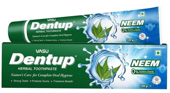 Зубная паста Дентап с нимом "VASU" Dentup Neem Tooth Paste, 100г
