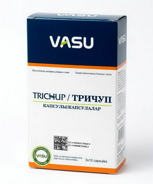 Тричуп, капсулы для питания и роста волос Vasu Trichup, 30 капсул